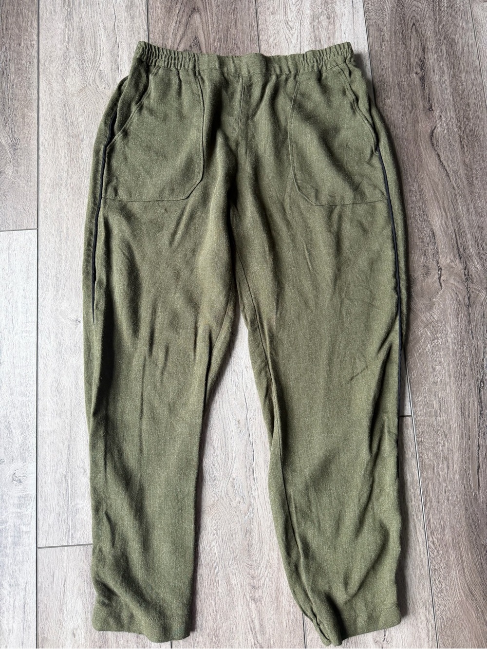 Zara Olive Green Track Joggers